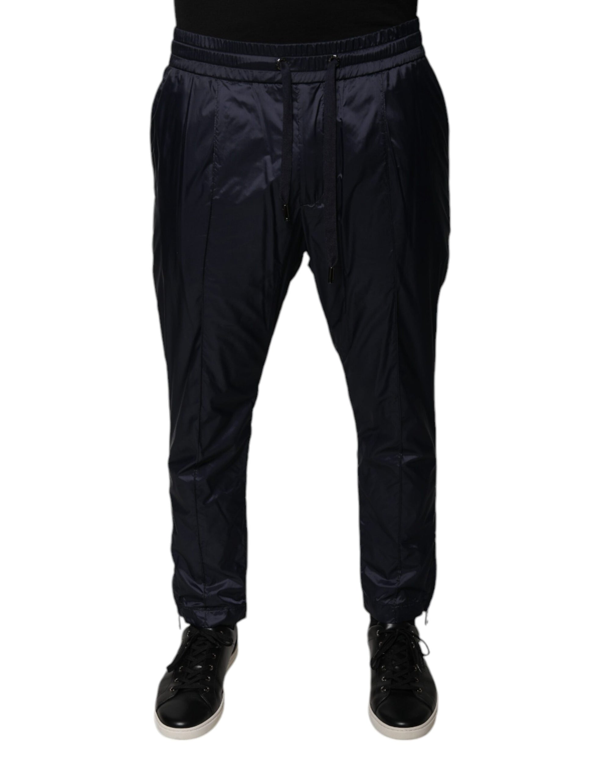 Dolce & Gabbana Dark Blue Cotton Skinny Sweatpants Pants by Dolce & Gabbana