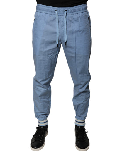 Dolce & Gabbana Blue Cotton Jogger Sweatpants Pants by Dolce & Gabbana