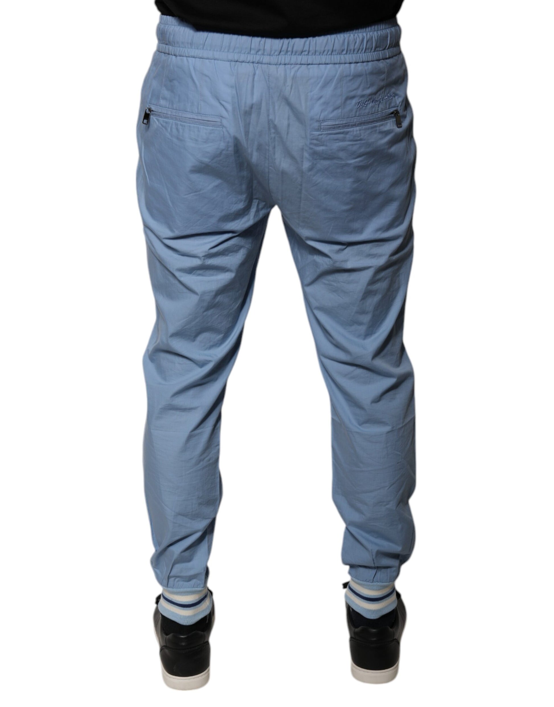 Dolce & Gabbana Blue Cotton Jogger Sweatpants Pants by Dolce & Gabbana