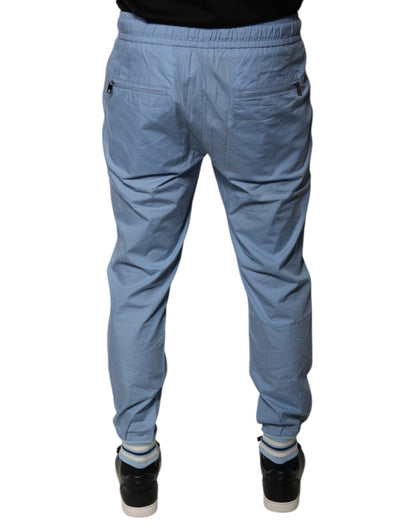 Dolce & Gabbana Blue Cotton Jogger Sweatpants Pants by Dolce & Gabbana