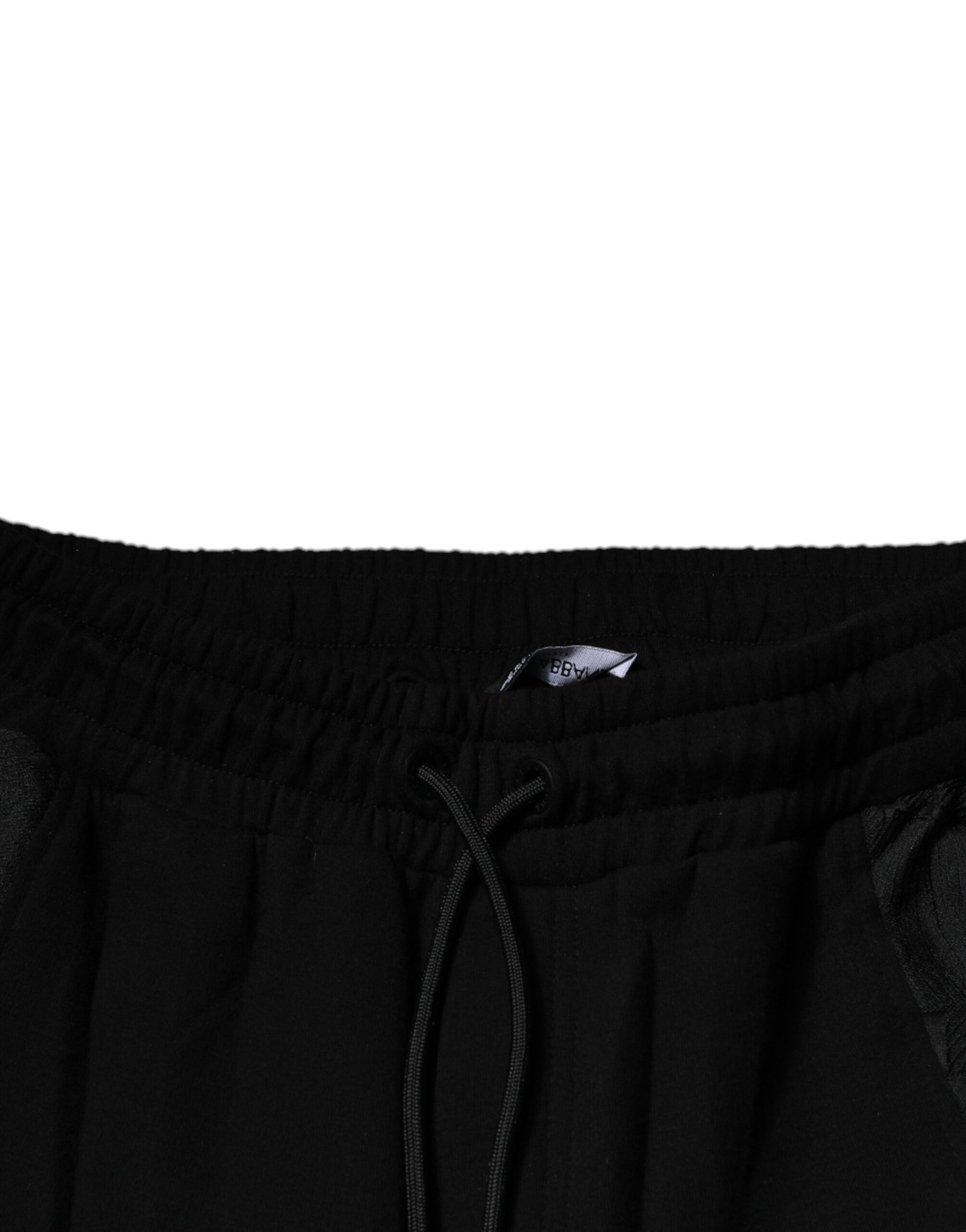 Dolce & Gabbana Black Leopard Slim Fit Jogger Pants by Dolce & Gabbana
