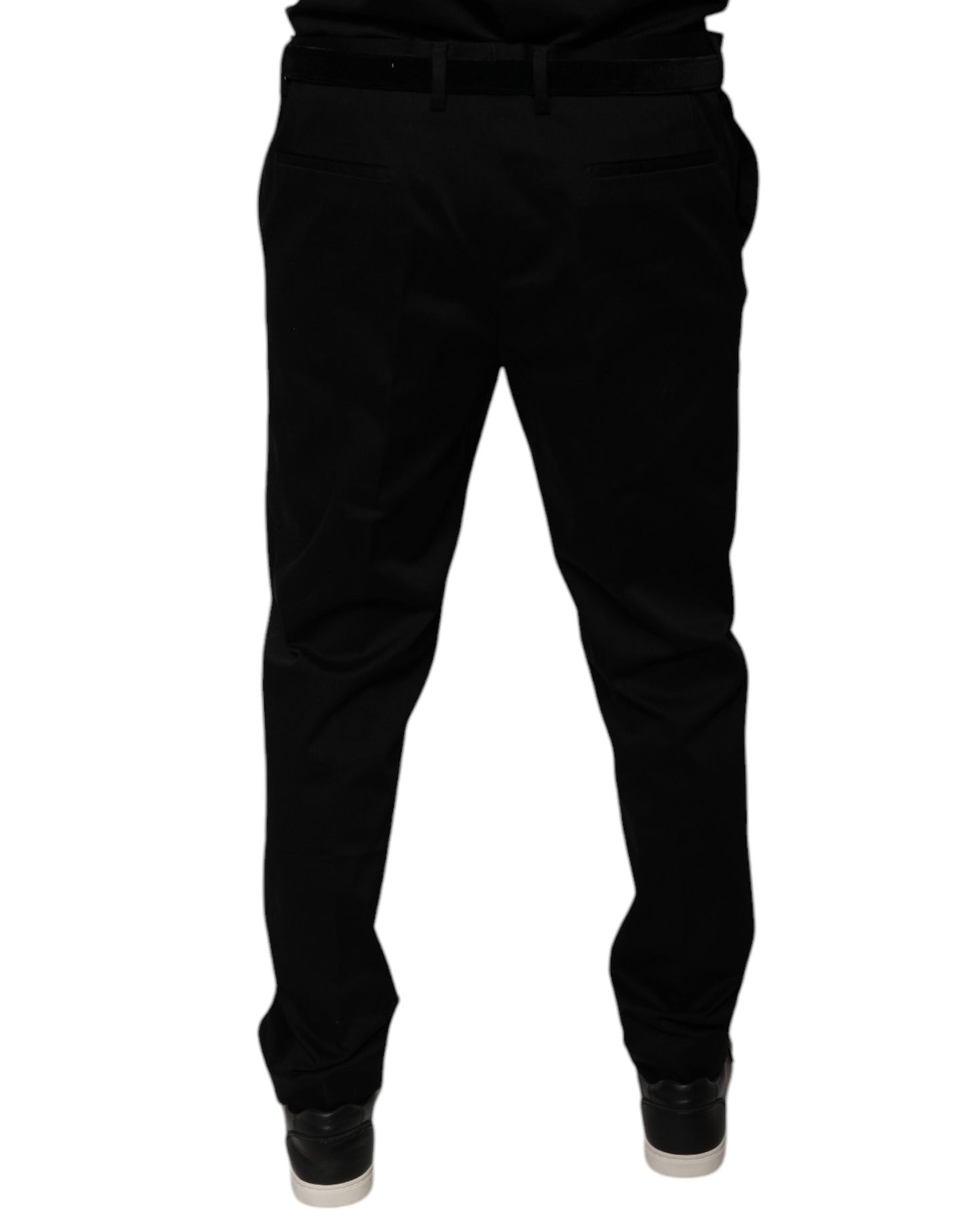 Dolce & Gabbana Black Tapered Formal Dress Pants by Dolce & Gabbana