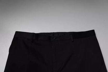 Dolce & Gabbana Black Tapered Formal Dress Pants by Dolce & Gabbana