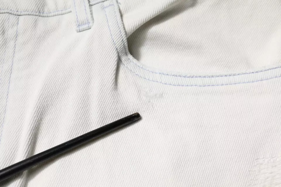 Dolce & Gabbana White Cotton Skinny Denim Jeans by Dolce & Gabbana