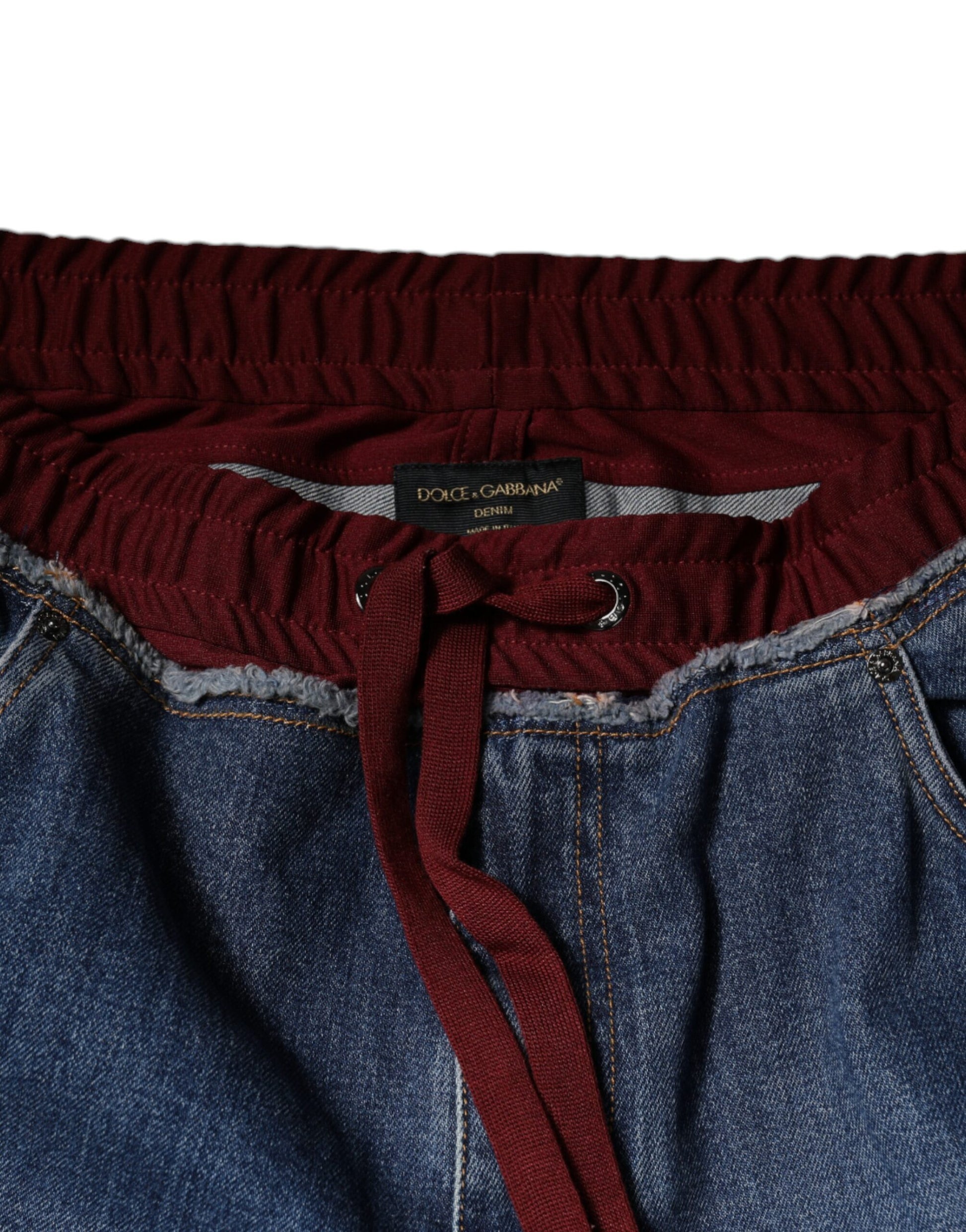 Dolce & Gabbana Blue Cotton Stretch Straight Denim Jeans by Dolce & Gabbana