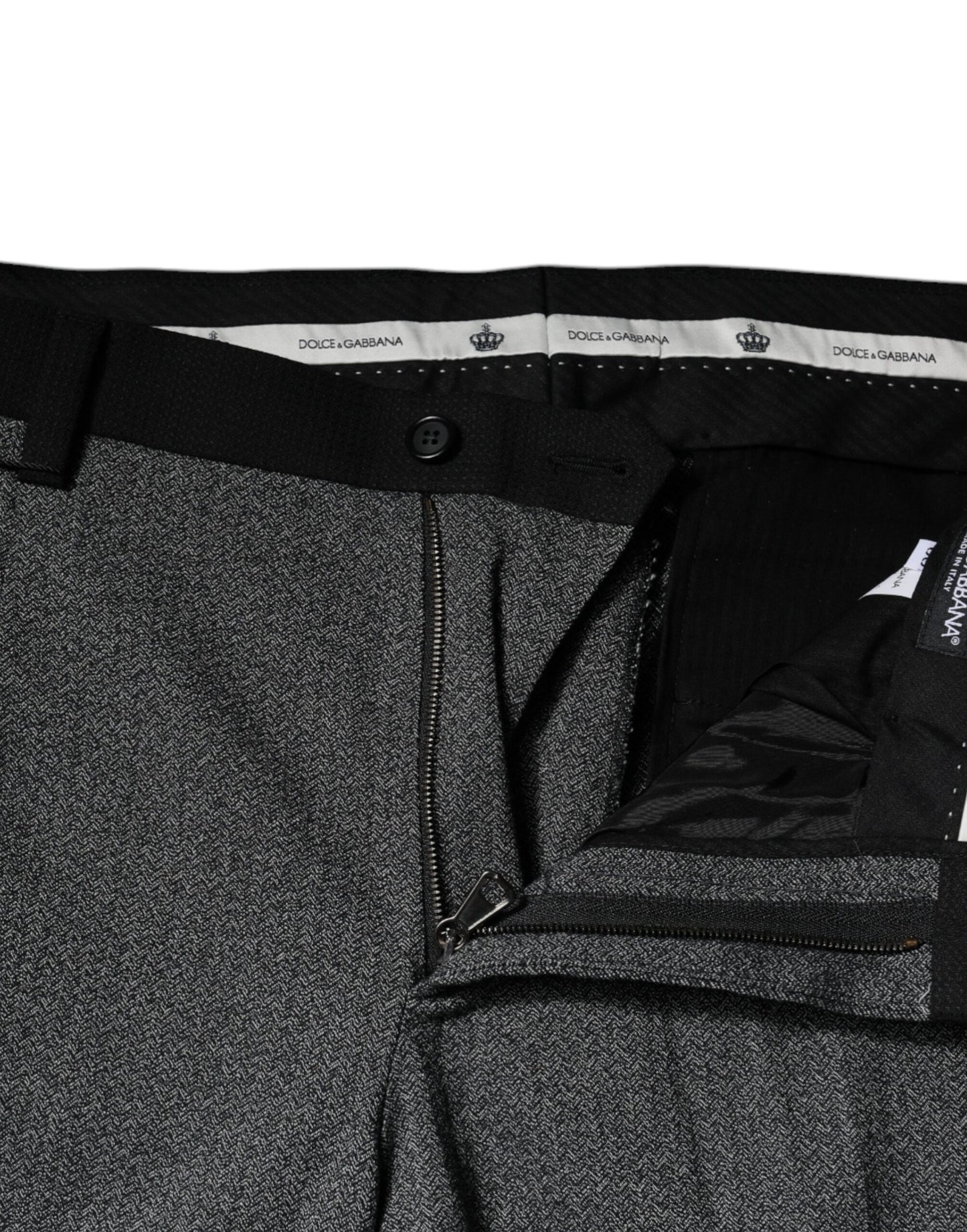 Dolce & Gabbana Multicolor Cotton Tapered Dress Formal Pants by Dolce & Gabbana