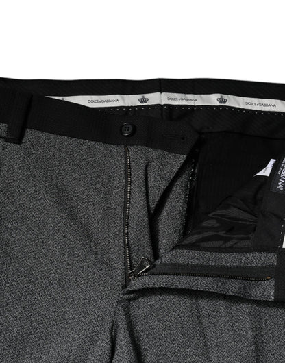 Dolce & Gabbana Multicolor Cotton Tapered Dress Formal Pants by Dolce & Gabbana