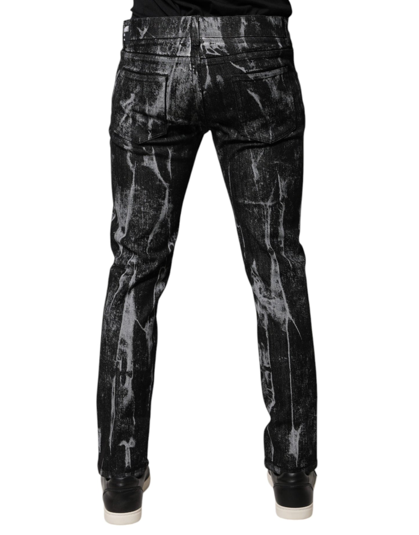 Dolce & Gabbana Multicolor Cotton Tie Dye Skinny Denim Jeans by Dolce & Gabbana