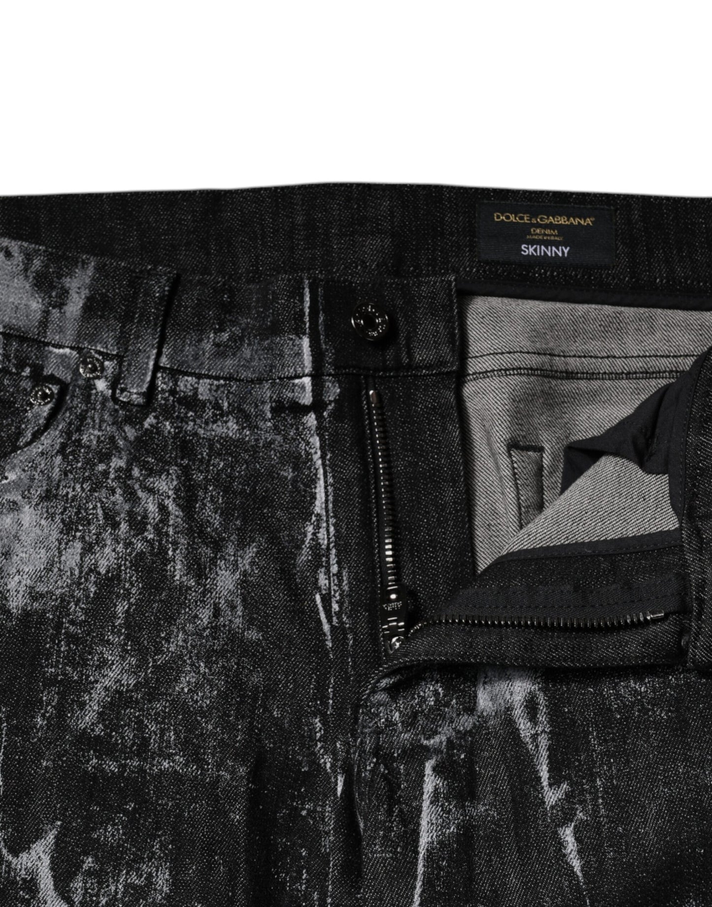 Dolce & Gabbana Multicolor Cotton Tie Dye Skinny Denim Jeans by Dolce & Gabbana