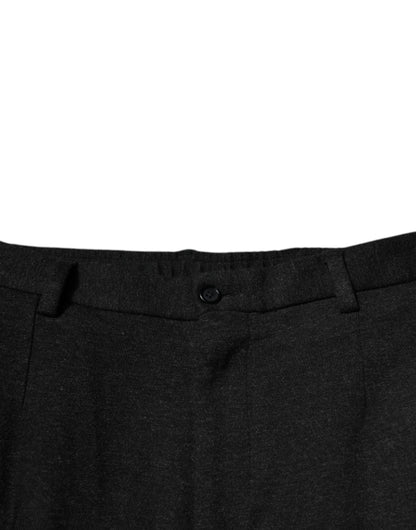Dolce & Gabbana Black Viscose Cargo Men Casual Pants by Dolce & Gabbana