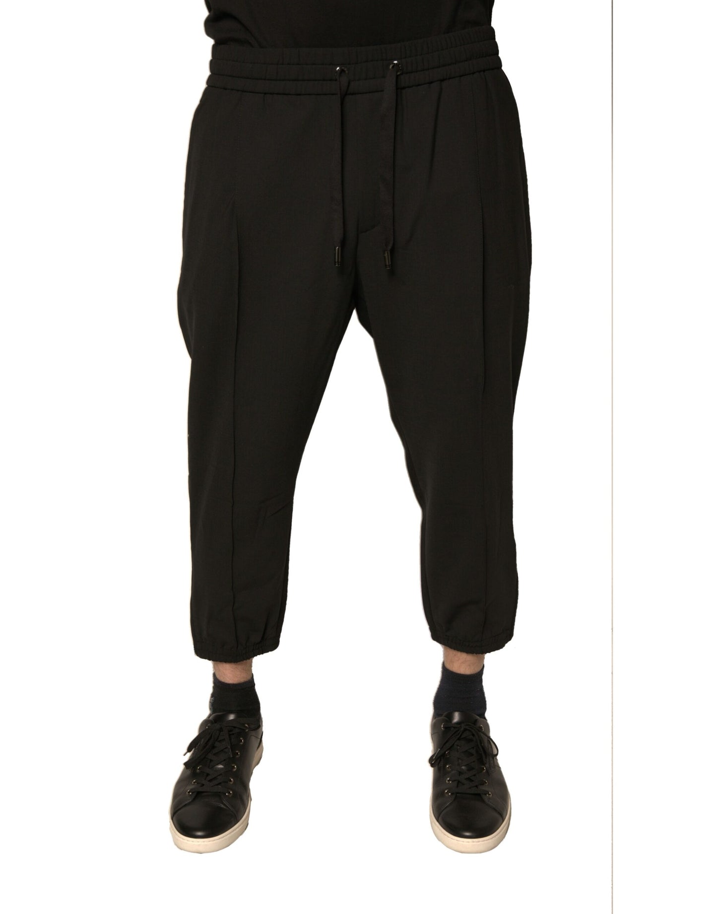 Dolce & Gabbana Black Wool Jogger Jogging Pants by Dolce & Gabbana