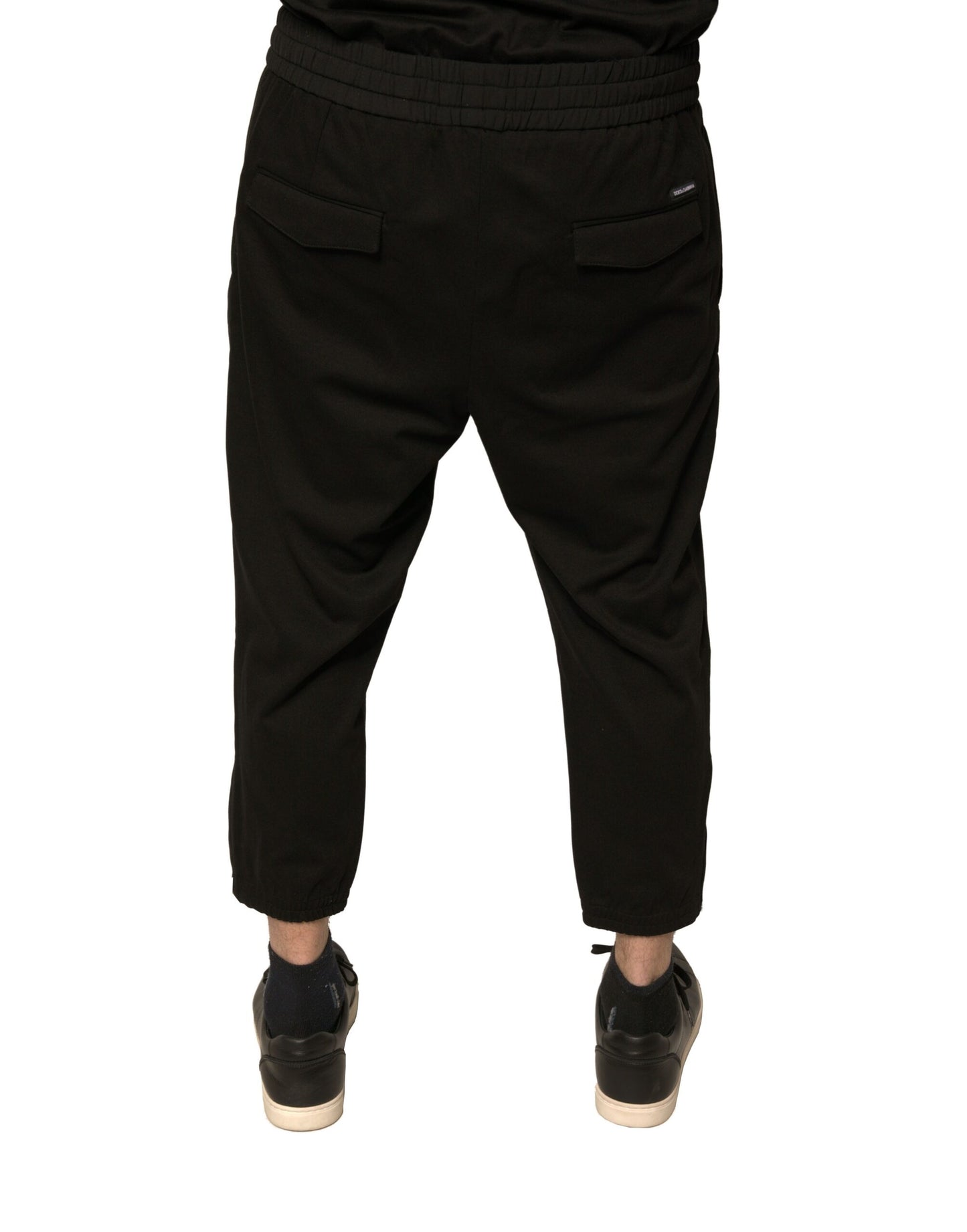 Dolce & Gabbana Black Wool Jogger Jogging Pants by Dolce & Gabbana