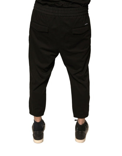 Dolce & Gabbana Black Wool Jogger Jogging Pants by Dolce & Gabbana