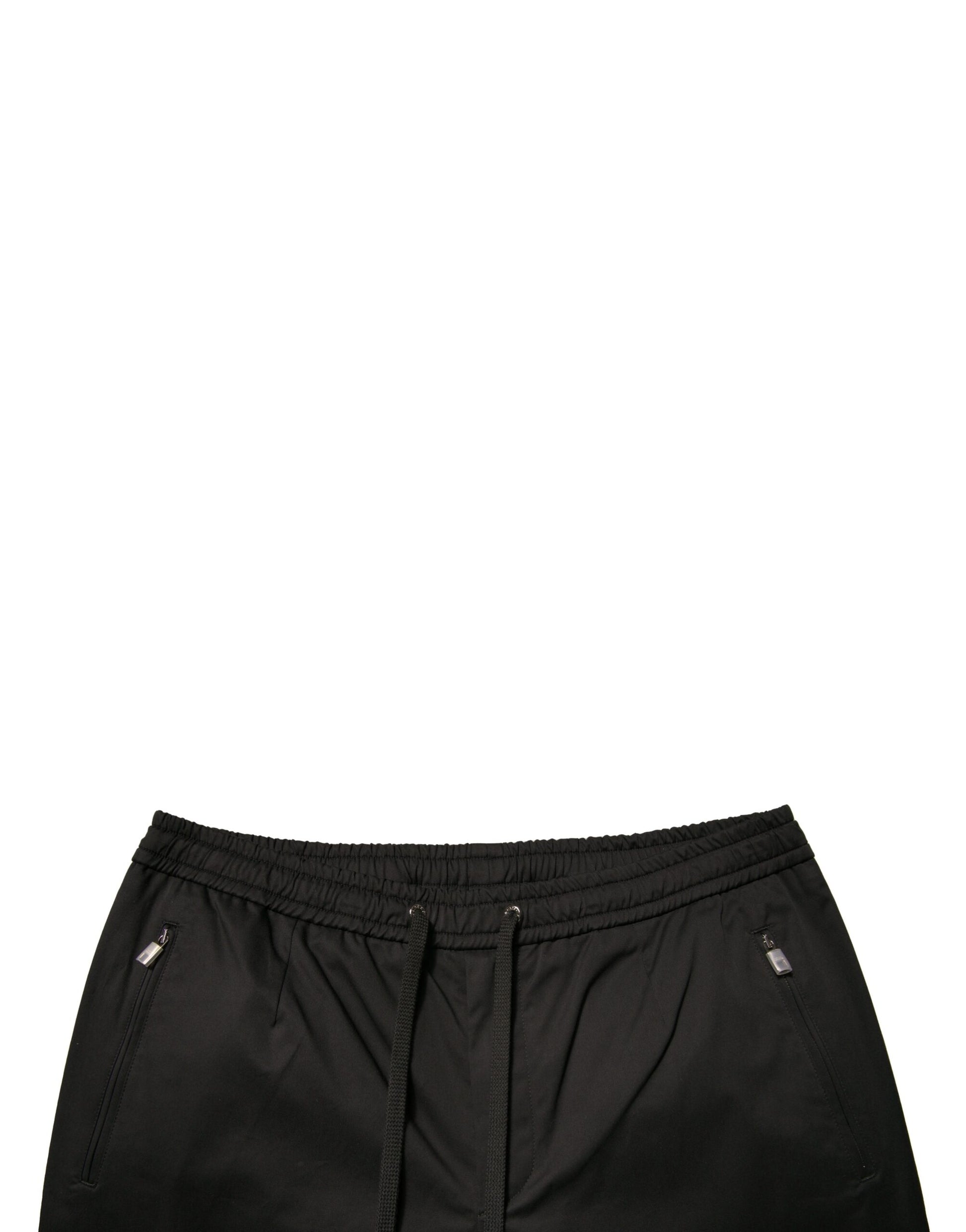 Dolce & Gabbana Black Cotton Stretch Jogger Sweatpants Pants by Dolce & Gabbana