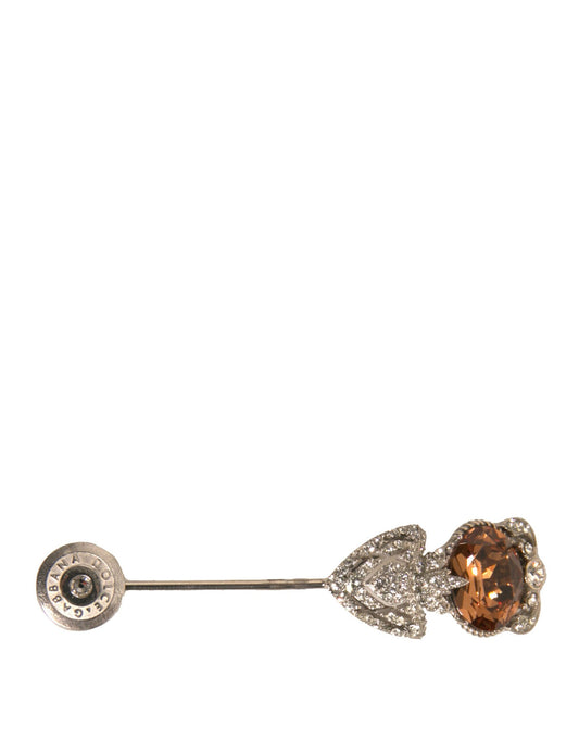 Broche de col Dolce &amp; Gabbana en argent sterling 925 avec cristaux