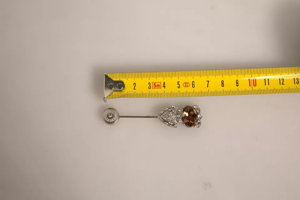 Broche de col Dolce &amp; Gabbana en argent sterling 925 avec cristaux