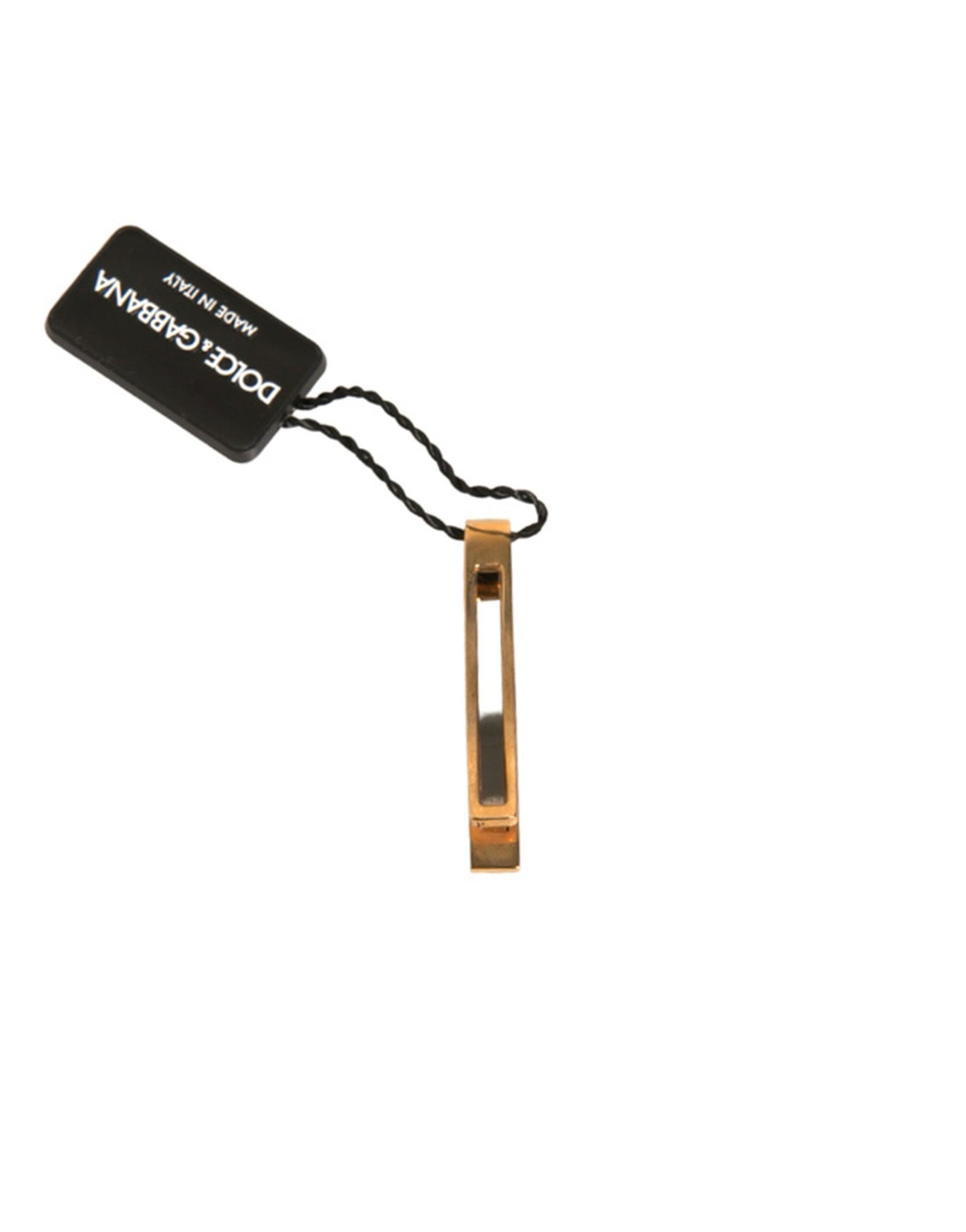 Pince à cravate Dolce &amp; Gabbana en laiton doré et cristal