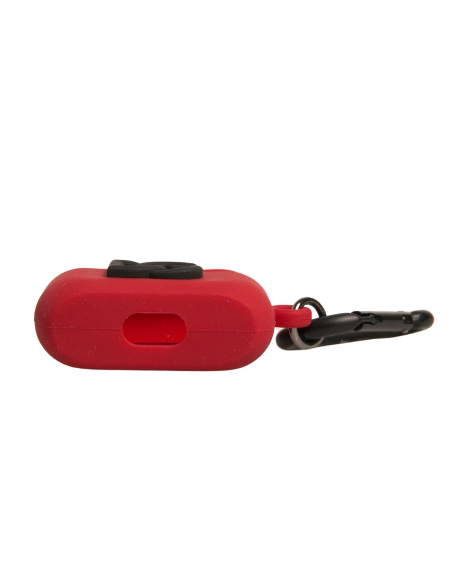 Dolce &amp; Gabbana Red Silicone Rubber Logo Embossed Airpods Case
