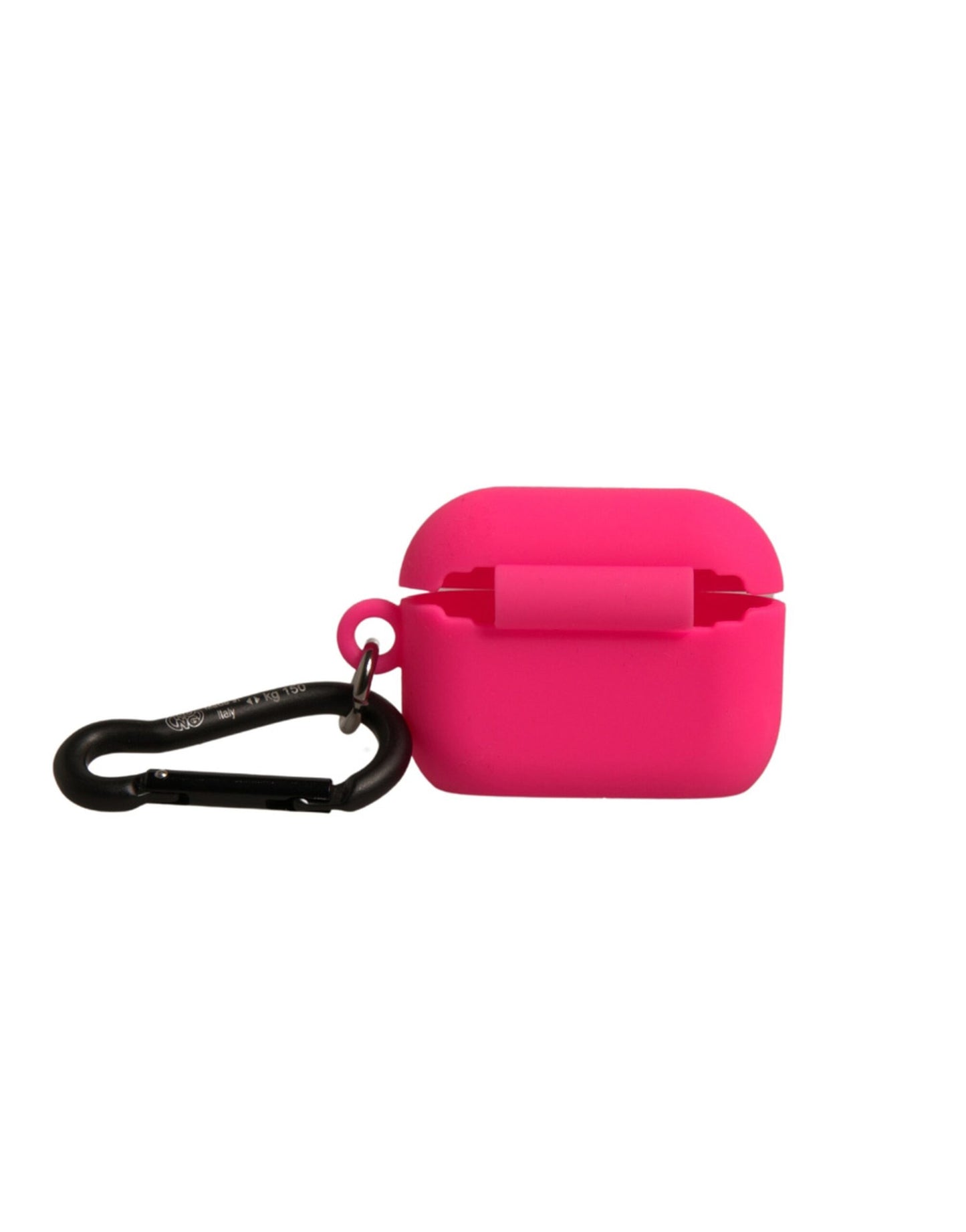 Dolce &amp; Gabbana Pink Silicone Rubber Logo Embossed Airpods Case