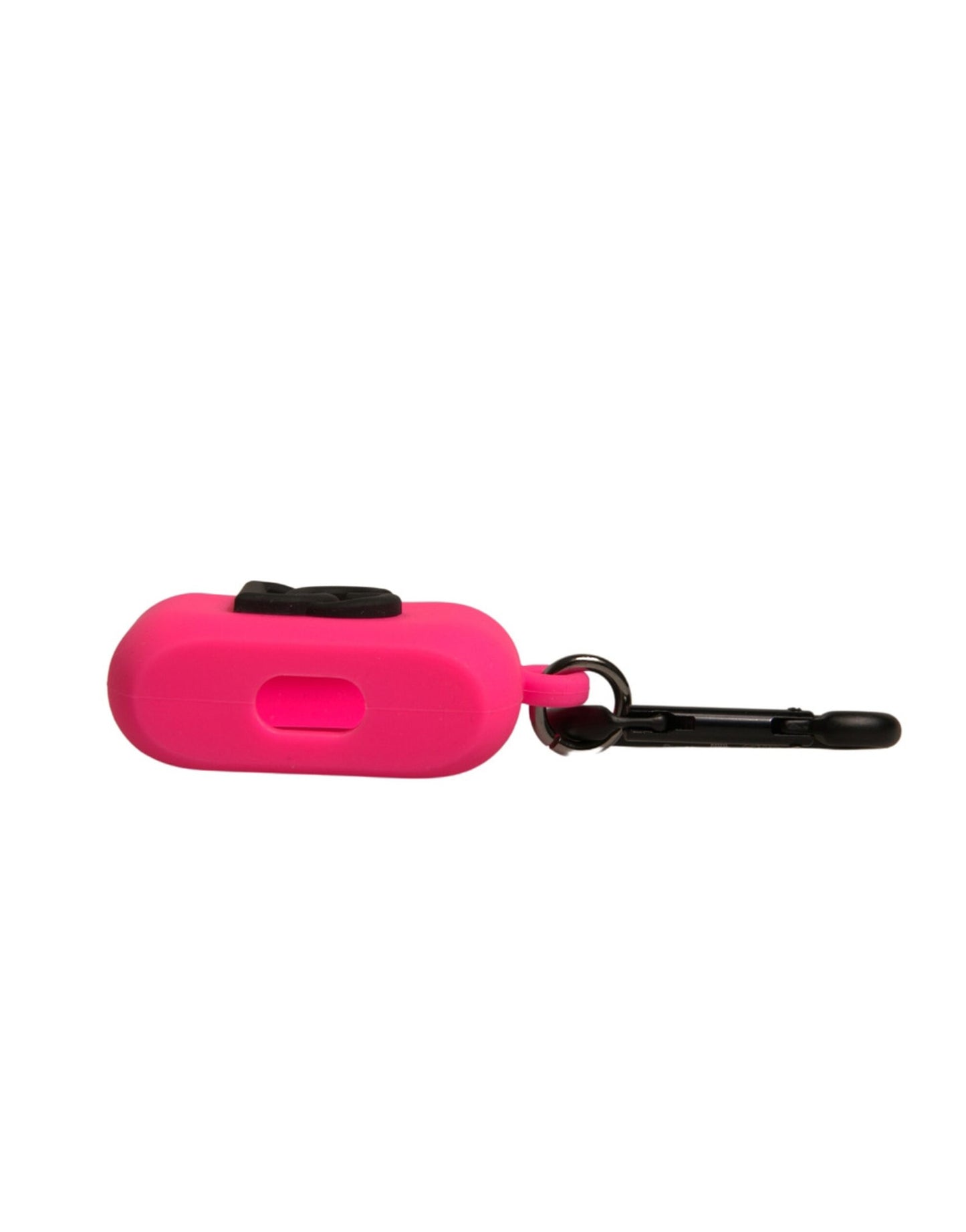Dolce &amp; Gabbana Pink Silicone Rubber Logo Embossed Airpods Case