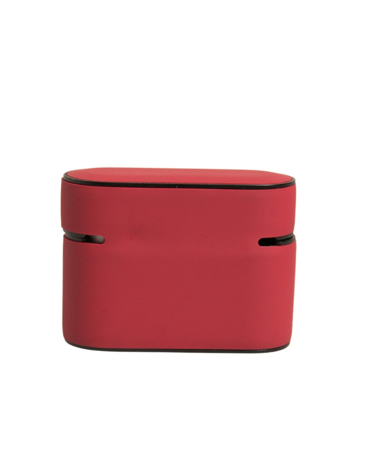 Dolce &amp; Gabbana Red PVC Embossed Logo Plaque Holder Airpods Case