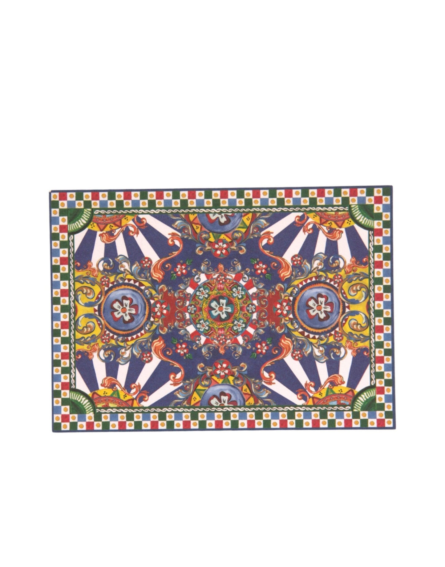 Dolce &amp; Gabbana Porte-carte postale enveloppe Carretto Siciliano multicolore