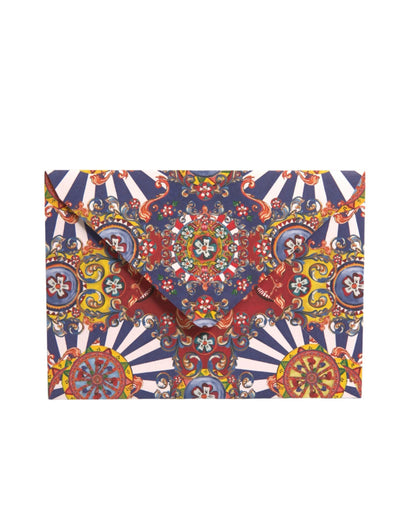 Dolce &amp; Gabbana Porte-carte postale enveloppe Carretto Siciliano multicolore