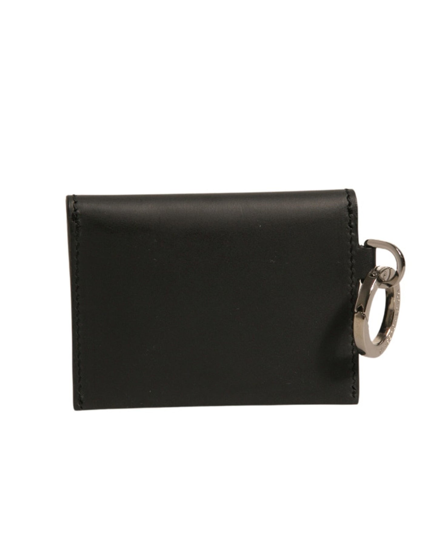 Porte-clés porte-cartes en cuir noir Dolce &amp; Gabbana
