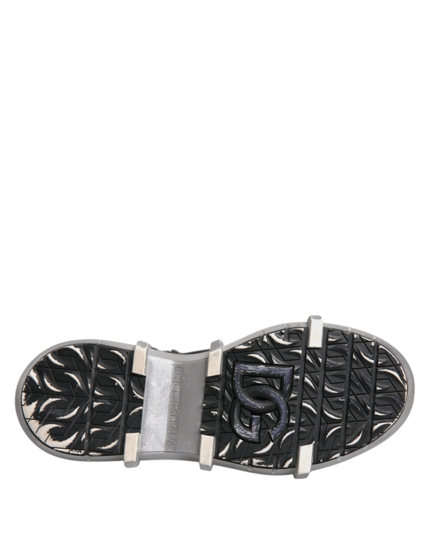 Dolce & Gabbana Black Nylon Galileo High Top Sneakers Shoes by Dolce & Gabbana