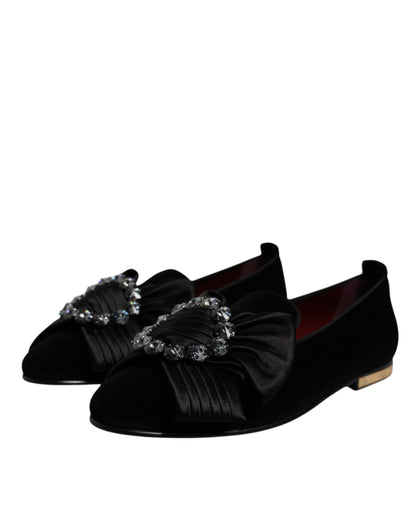 Mocassins Dolce &amp; Gabbana en cristal noir pour homme
