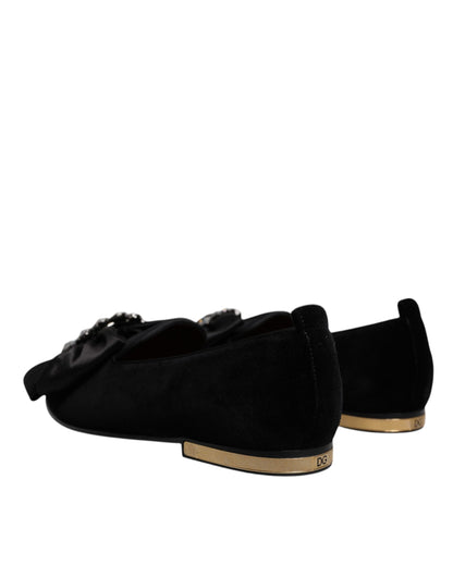 Mocassins Dolce &amp; Gabbana en cristal noir pour homme
