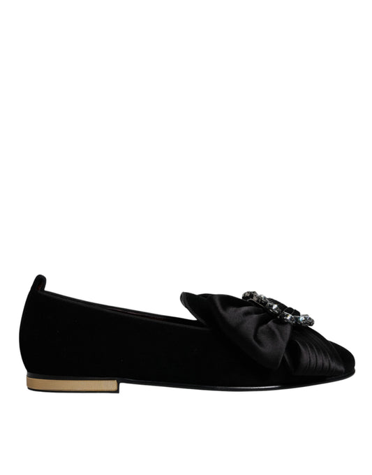 Mocassins Dolce &amp; Gabbana en cristal noir pour homme