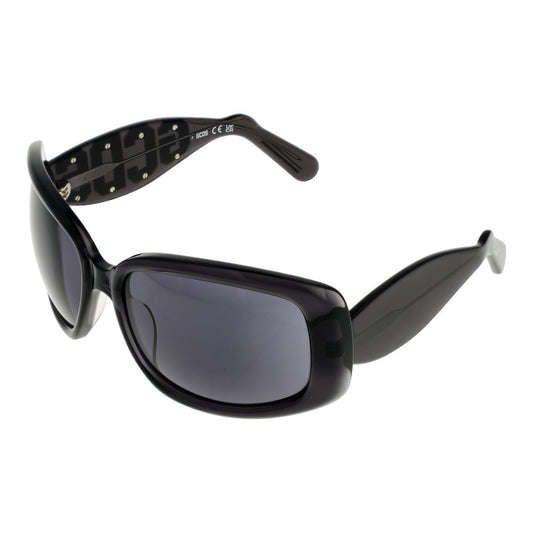Lunettes de soleil unisexes noires GCDS