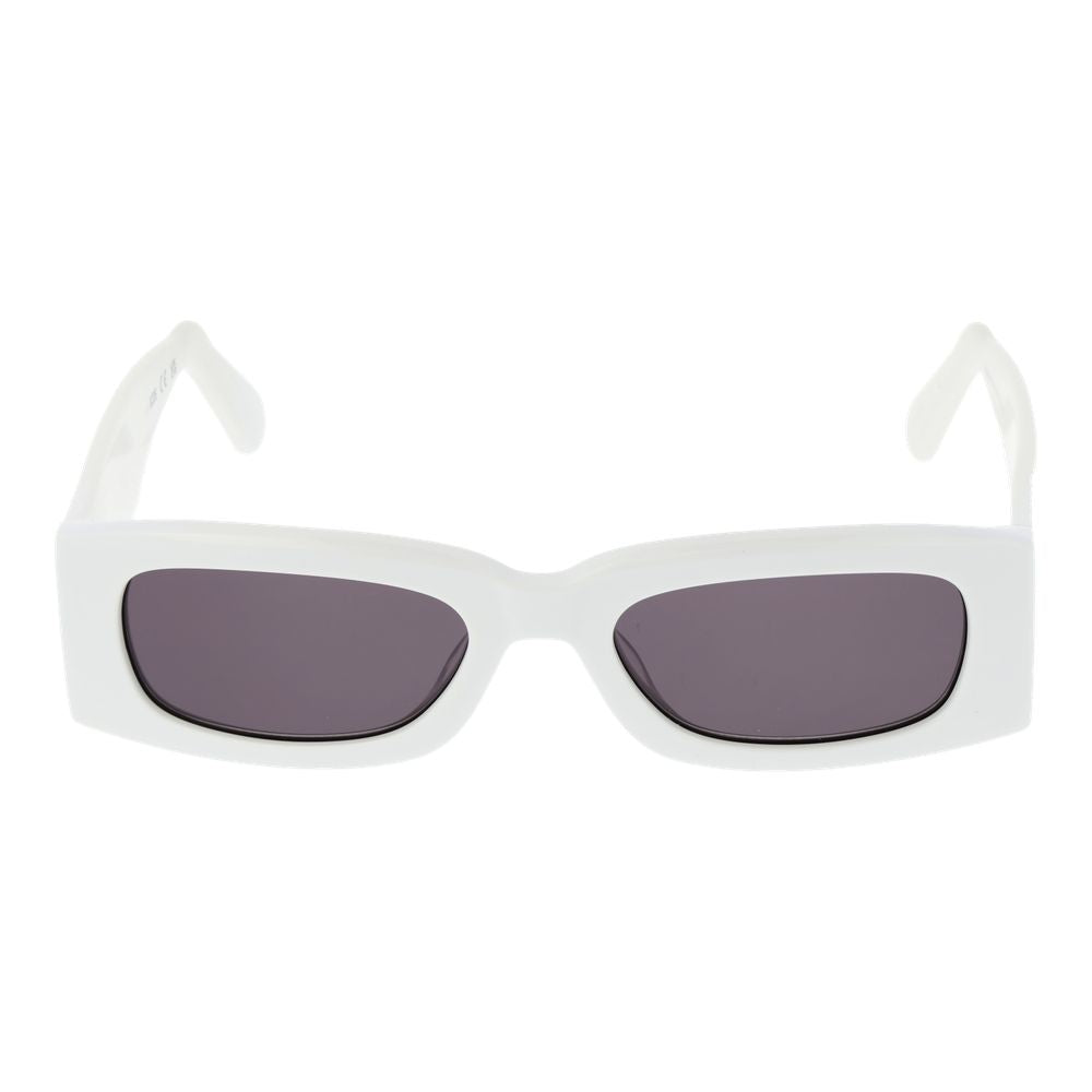 Lunettes de soleil unisexes blanches GCDS
