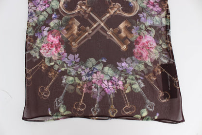 Dolce &amp; Gabbana - Élégant chemisier en soie à fleurs et manches courtes
