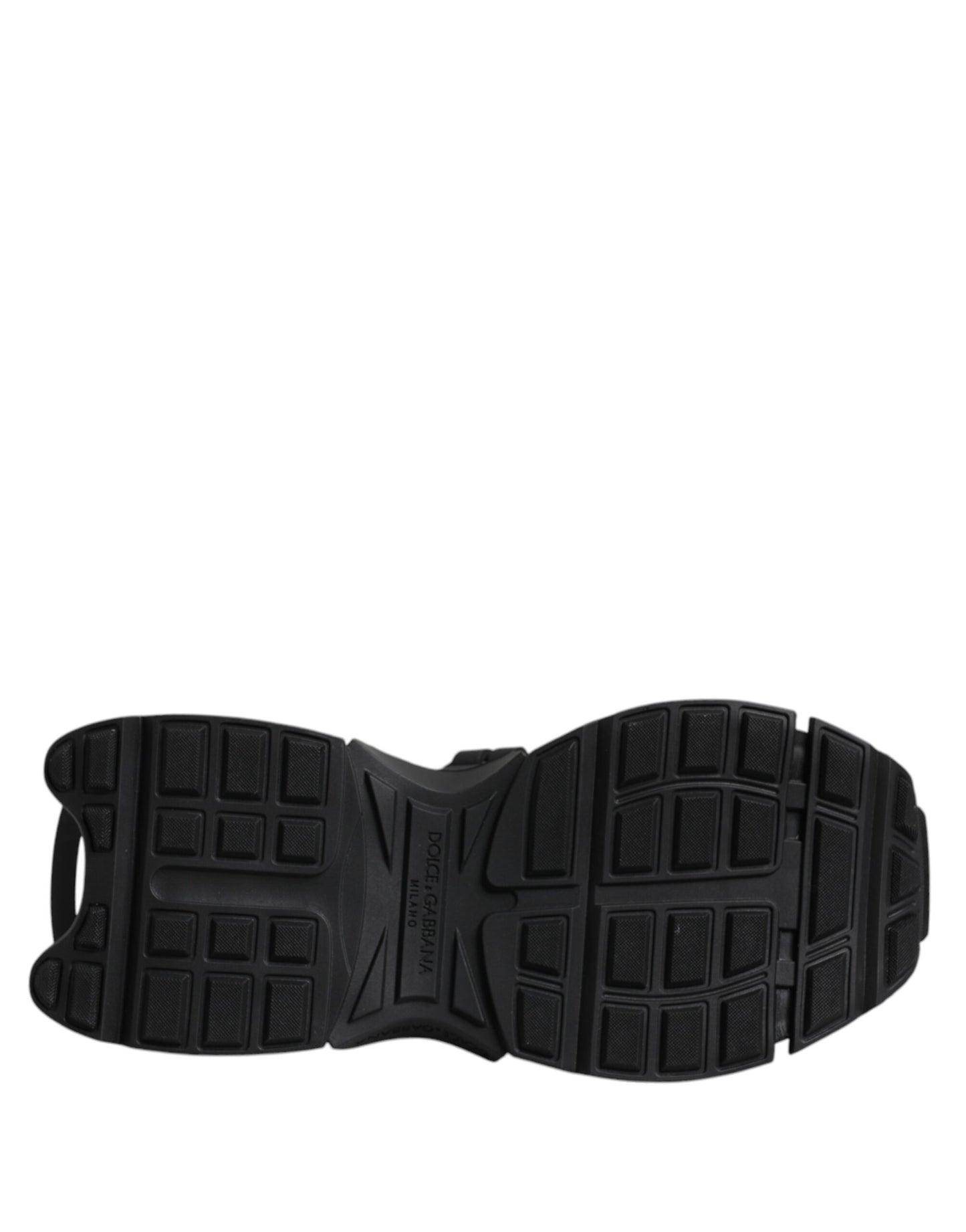 Dolce & Gabbana Black Low Top Space Lace Up Sneakers Shoes by Dolce & Gabbana