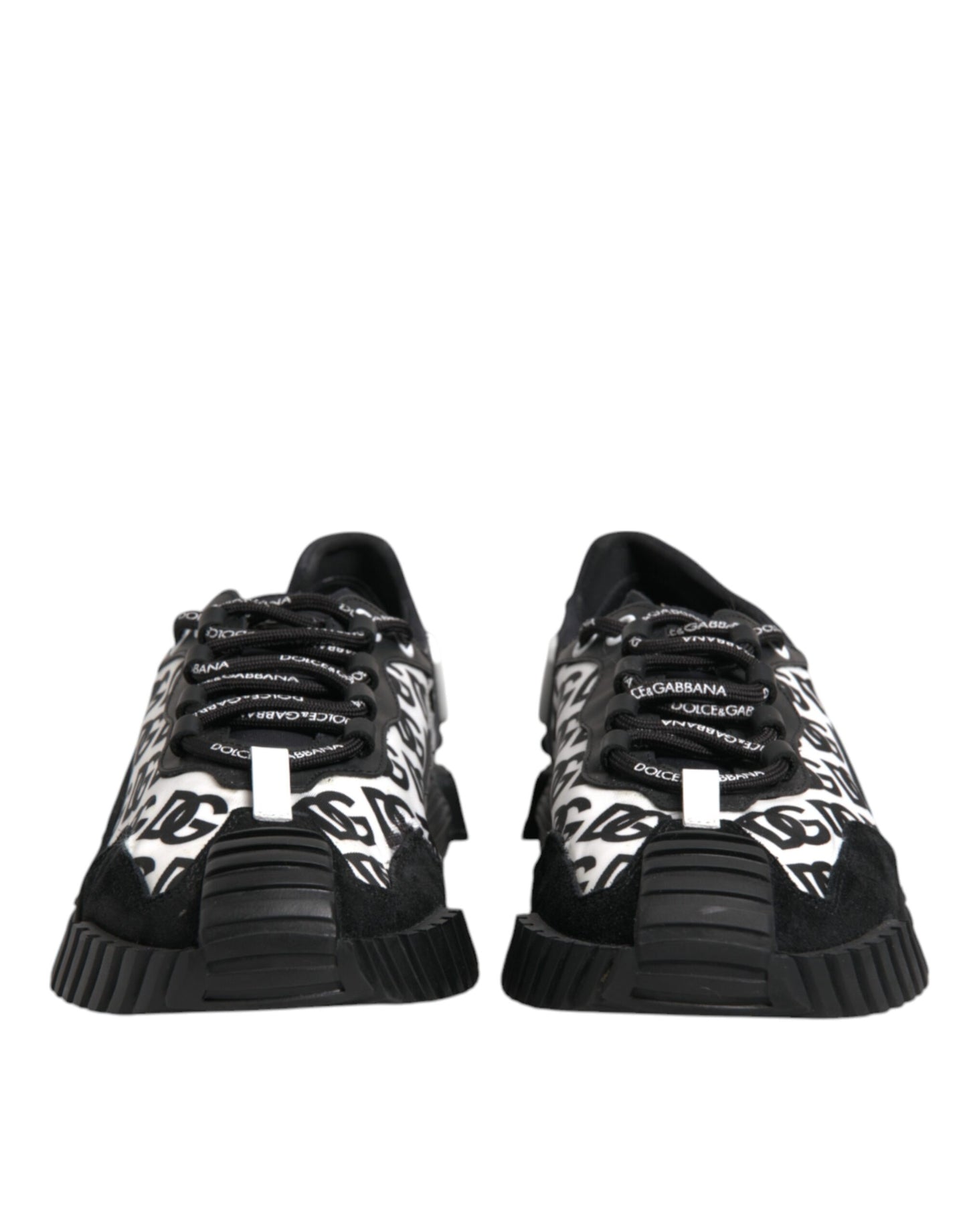 Dolce & Gabbana Black Logo Nylon Low Top NS1 Sneakers Shoes by Dolce & Gabbana