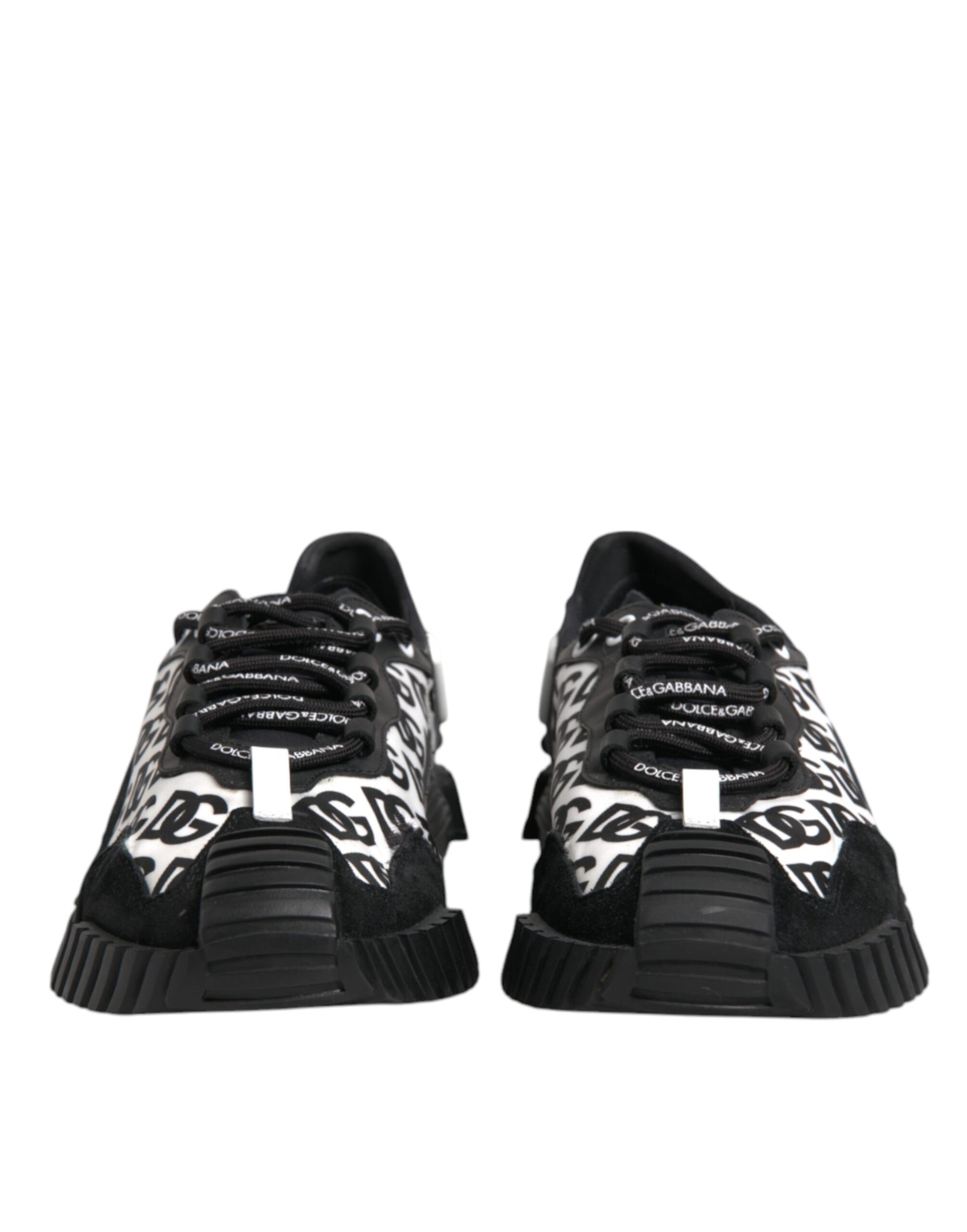 Dolce & Gabbana Black Logo Nylon Low Top NS1 Sneakers Shoes by Dolce & Gabbana