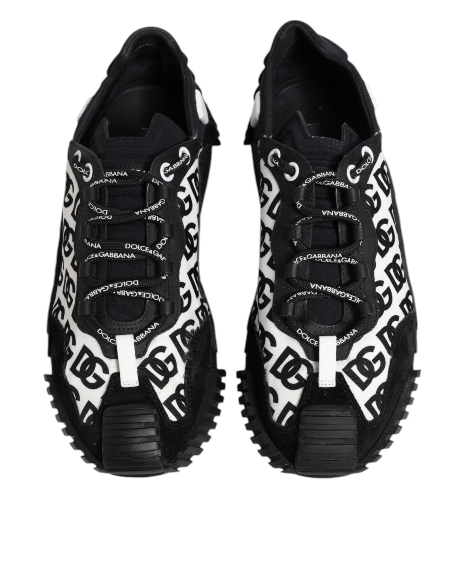 Dolce & Gabbana Black Logo Nylon Low Top NS1 Sneakers Shoes by Dolce & Gabbana