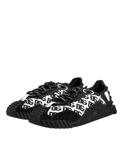 Dolce & Gabbana Black Logo Nylon Low Top NS1 Sneakers Shoes by Dolce & Gabbana