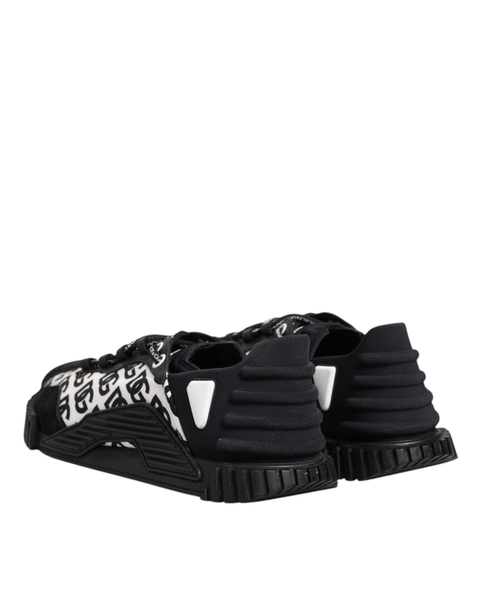 Dolce & Gabbana Black Logo Nylon Low Top NS1 Sneakers Shoes by Dolce & Gabbana