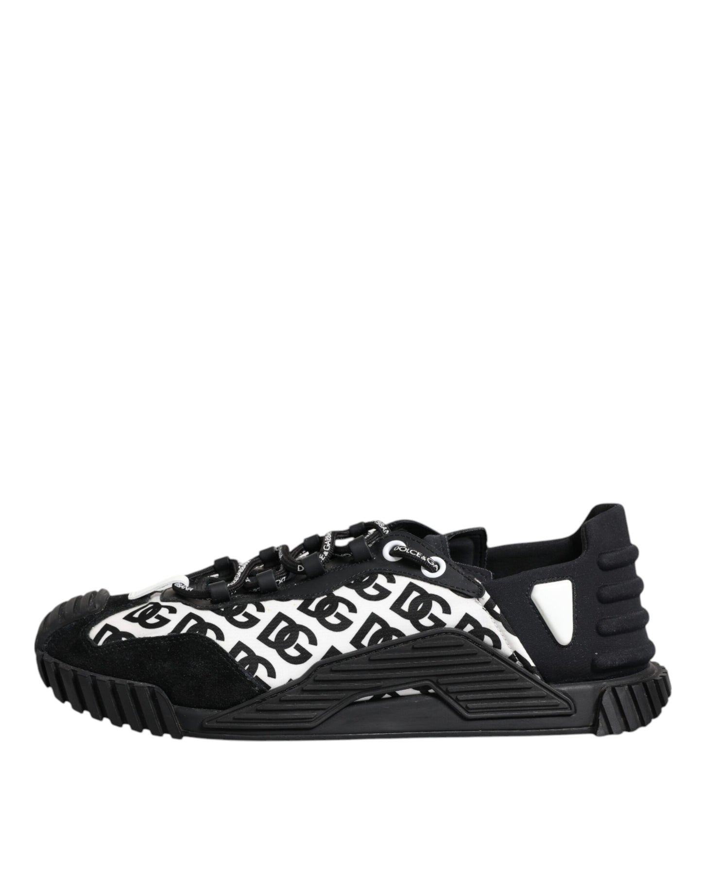 Dolce & Gabbana Black Logo Nylon Low Top NS1 Sneakers Shoes by Dolce & Gabbana