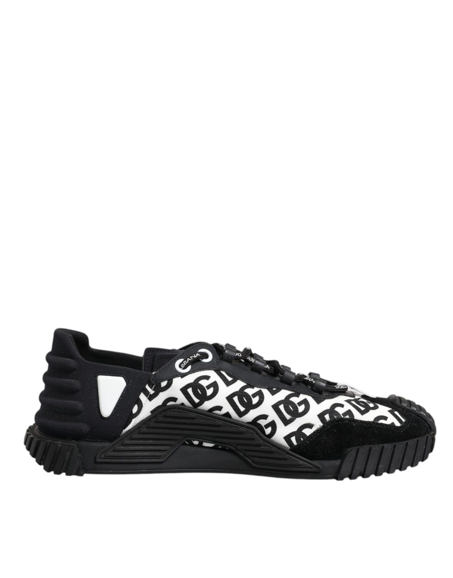 Dolce & Gabbana Black Logo Nylon Low Top NS1 Sneakers Shoes by Dolce & Gabbana