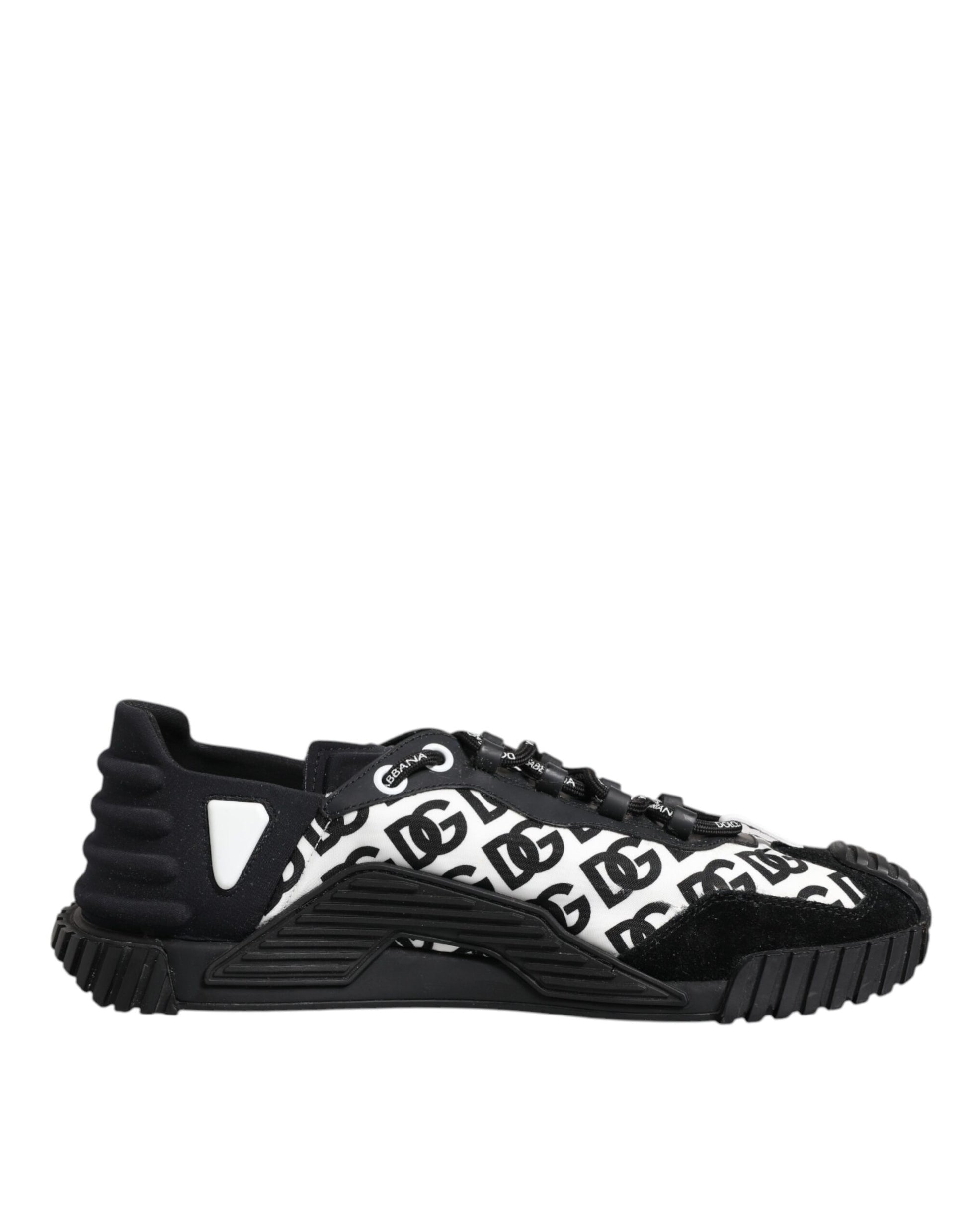 Dolce & Gabbana Black Logo Nylon Low Top NS1 Sneakers Shoes by Dolce & Gabbana
