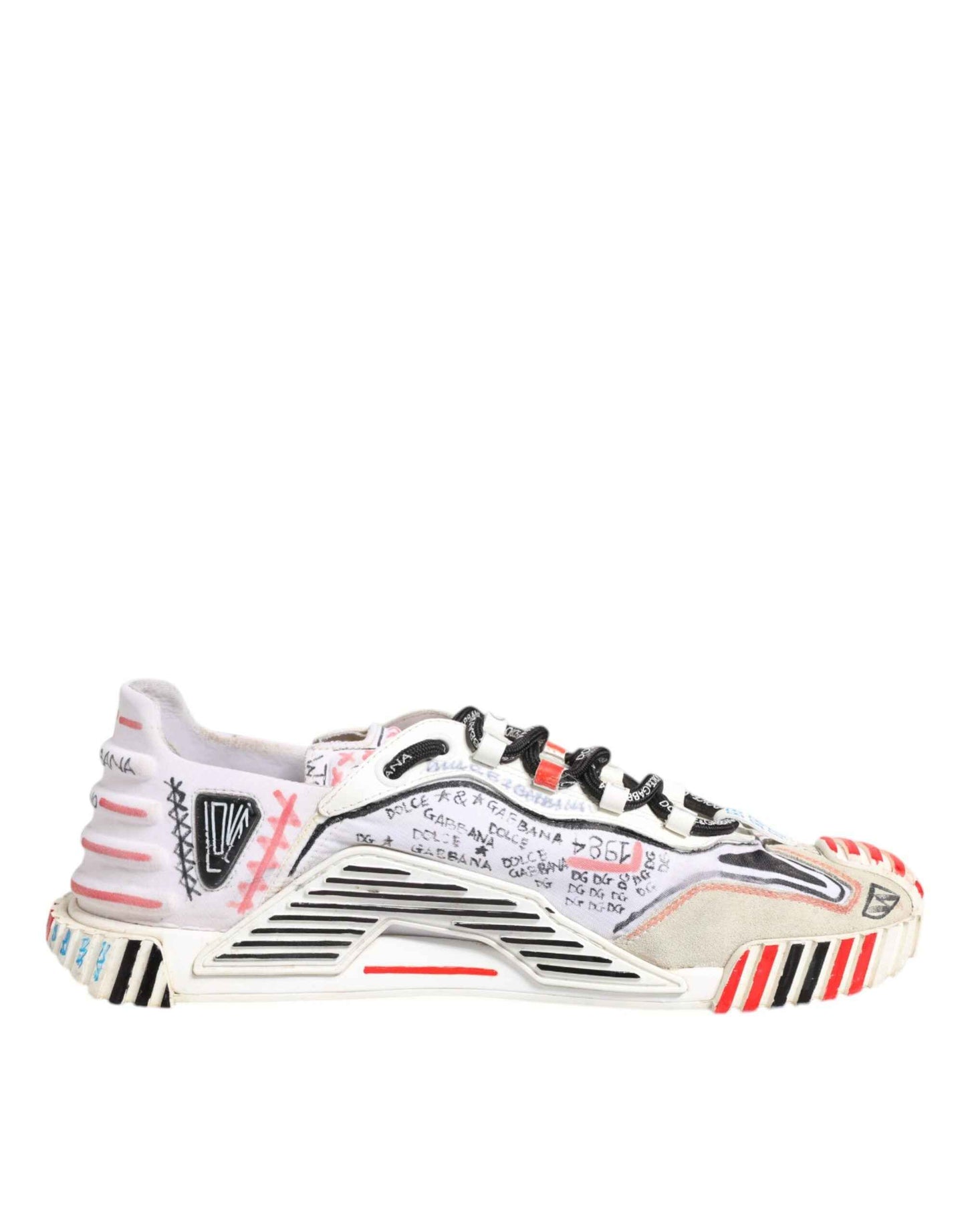 Dolce & Gabbana Multicolor Suede Fabric NS1 Sneakers Shoes by Dolce & Gabbana