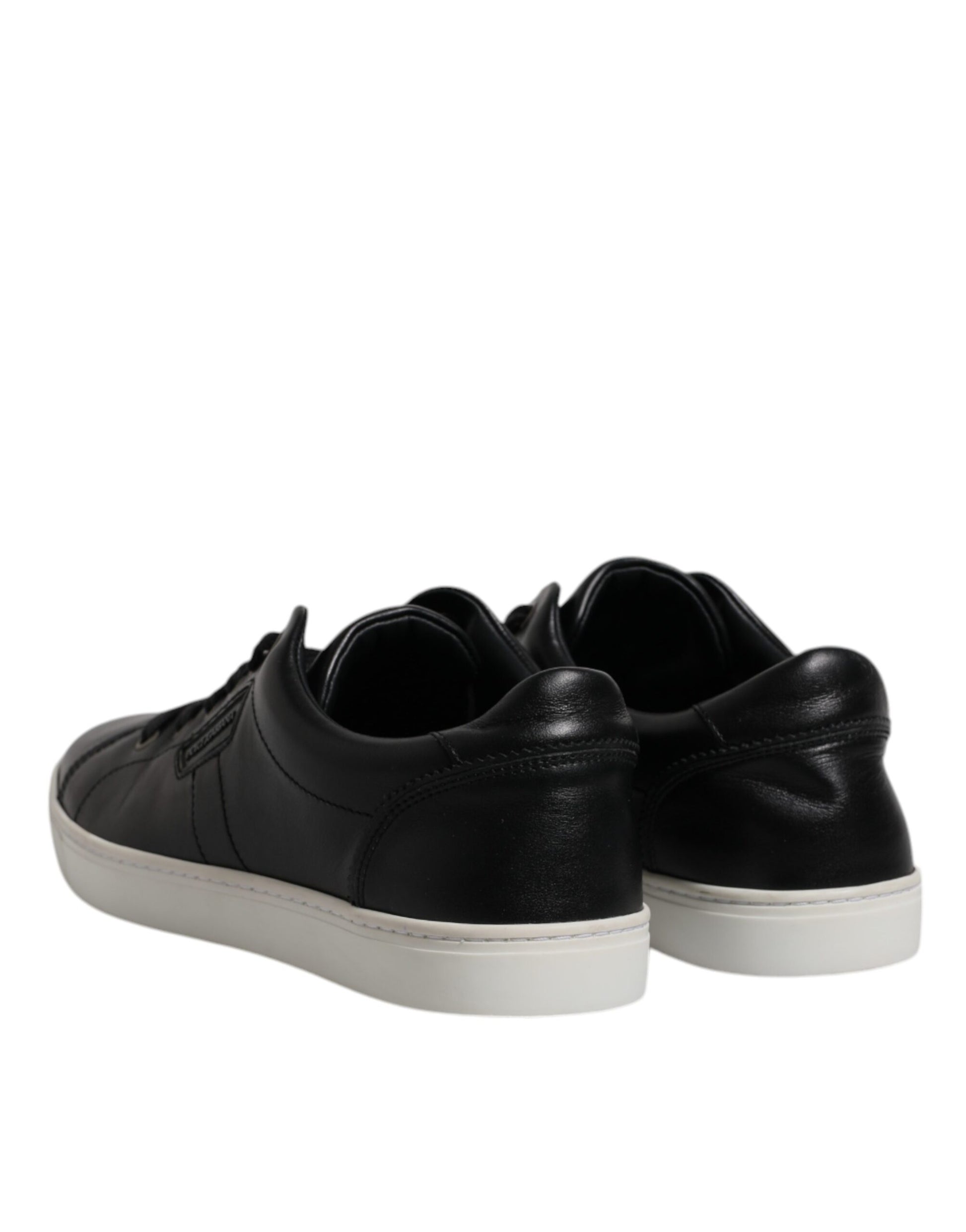 Dolce & Gabbana Black London Nappa Leather Men Sneakers Shoes by Dolce & Gabbana