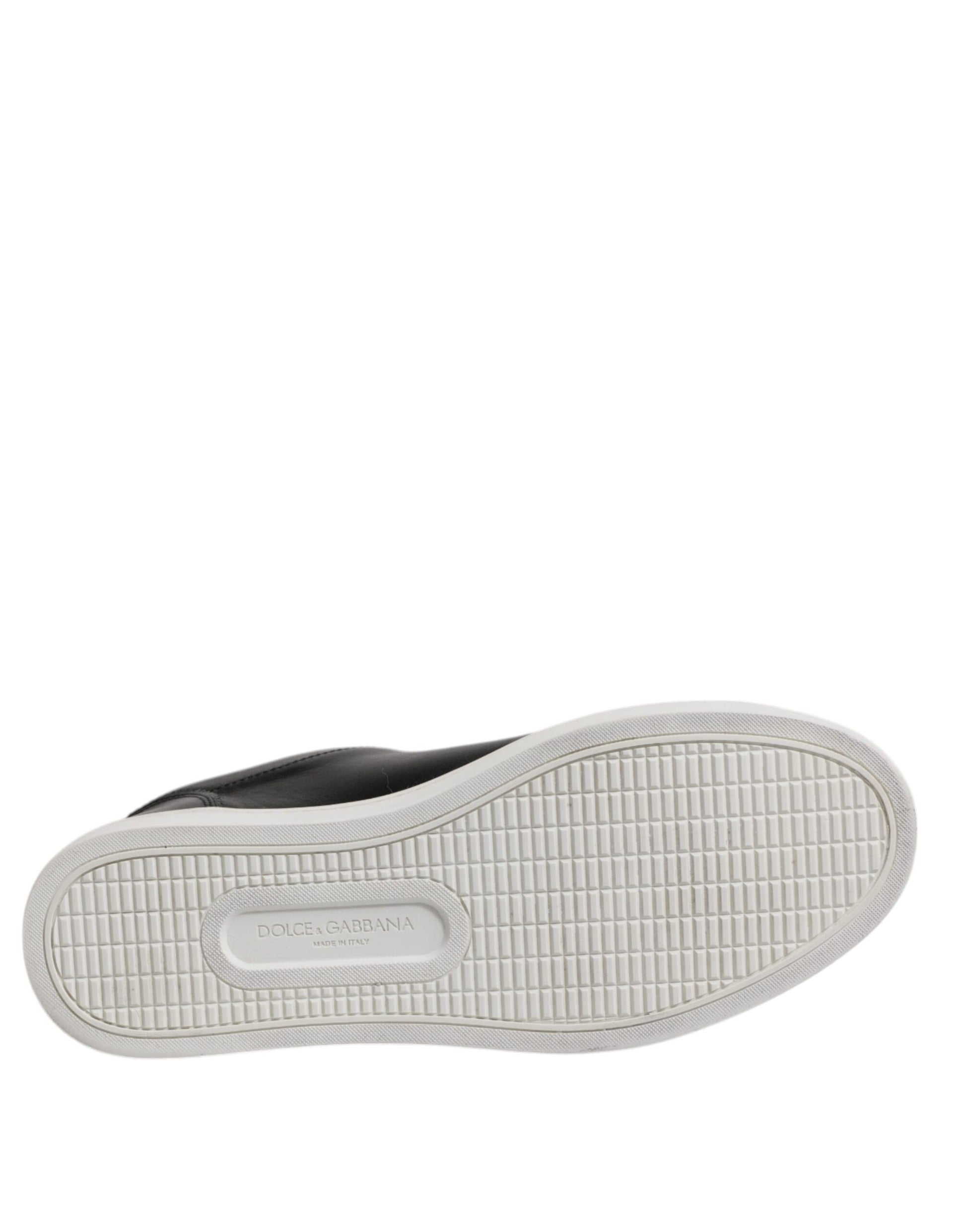 Dolce & Gabbana Black London Nappa Leather Men Sneakers Shoes by Dolce & Gabbana