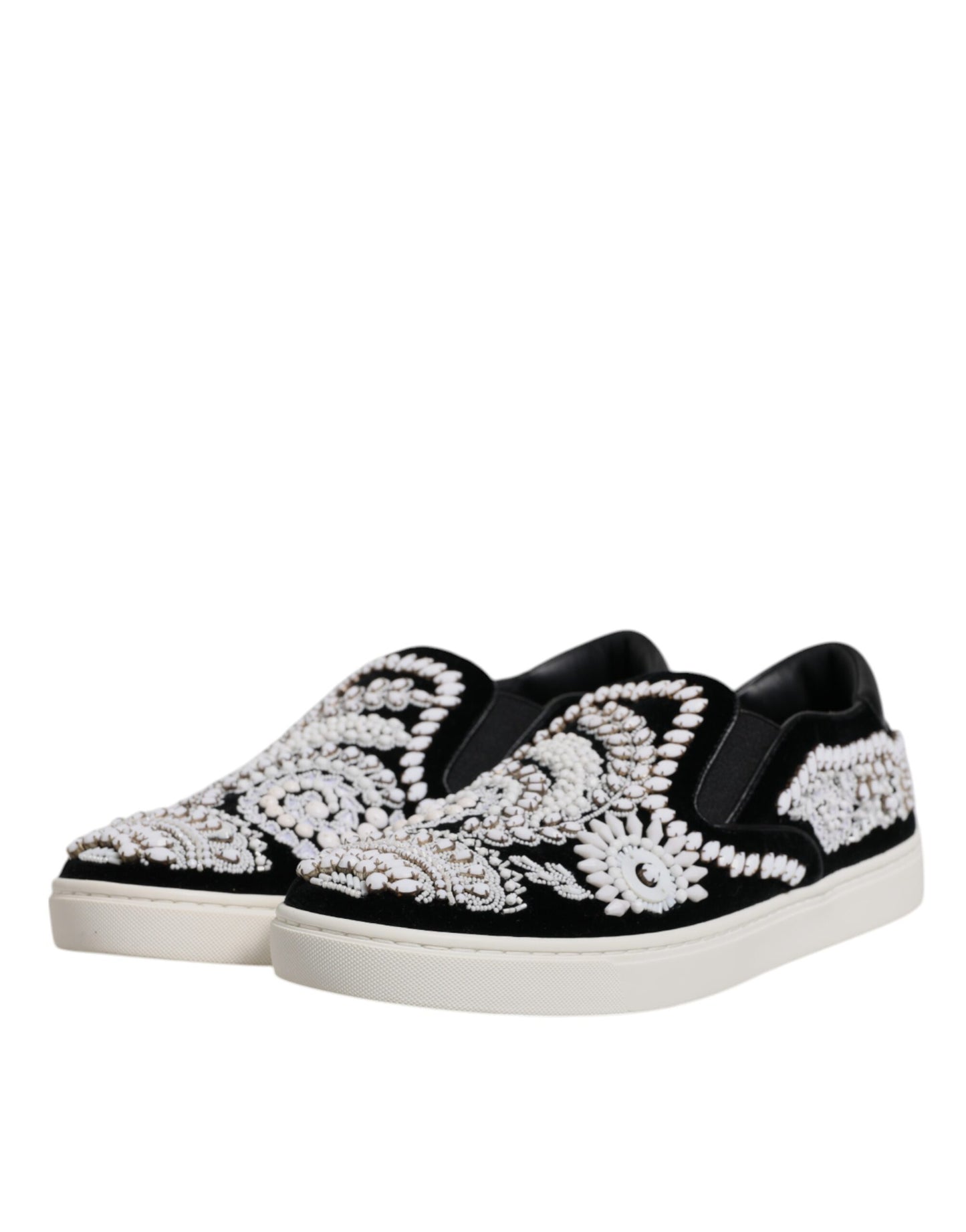 Chaussures à enfiler noires à ornements London pour homme Dolce &amp; Gabbana