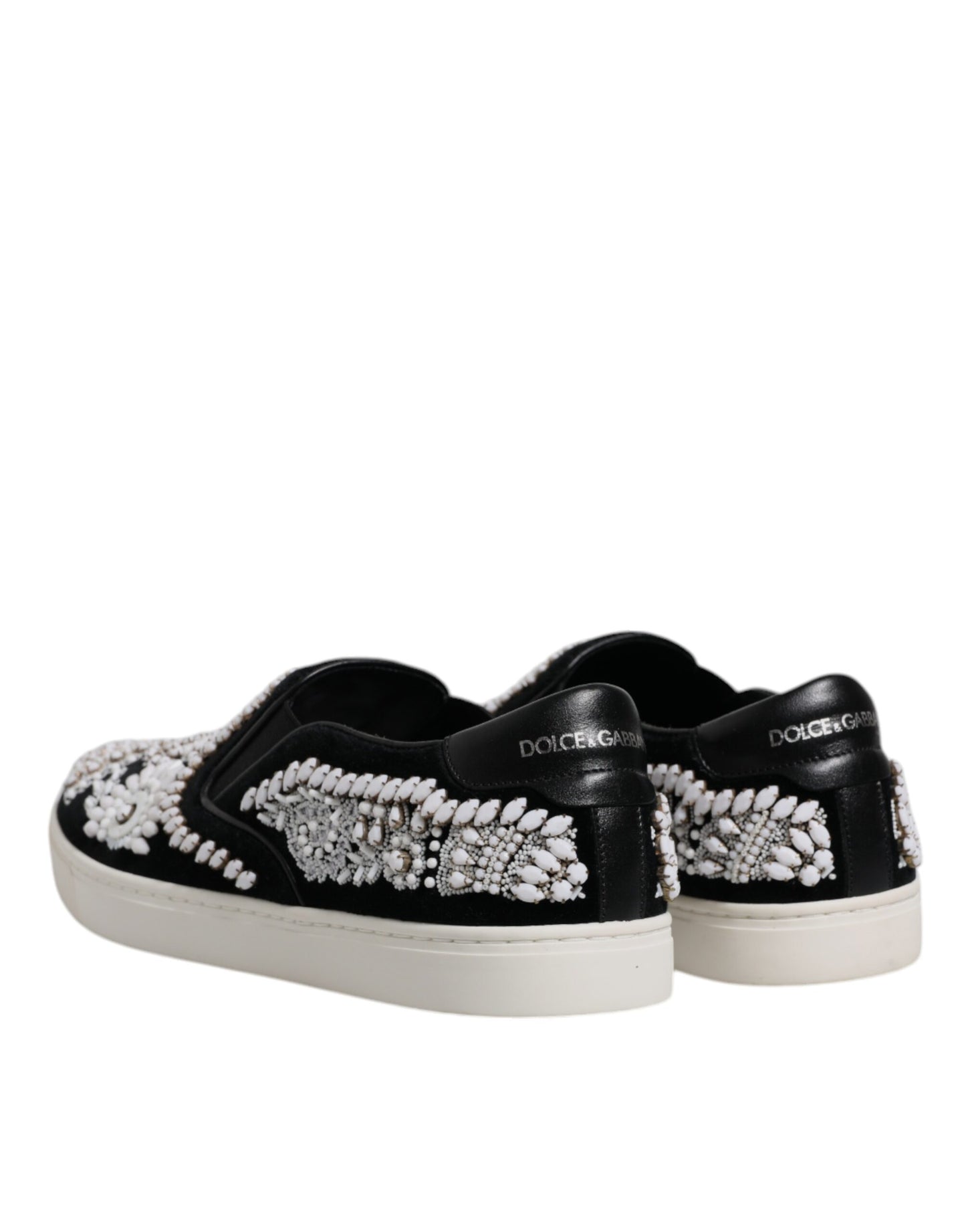 Chaussures à enfiler noires à ornements London pour homme Dolce &amp; Gabbana