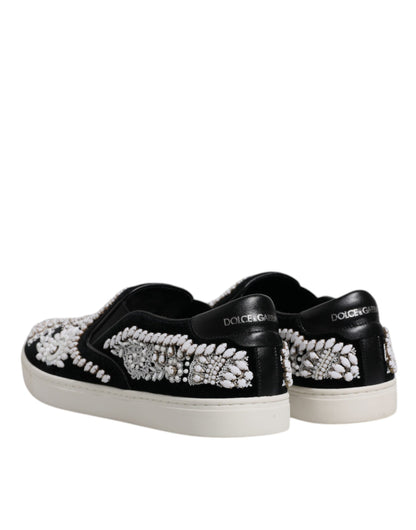 Chaussures à enfiler noires à ornements London pour homme Dolce &amp; Gabbana